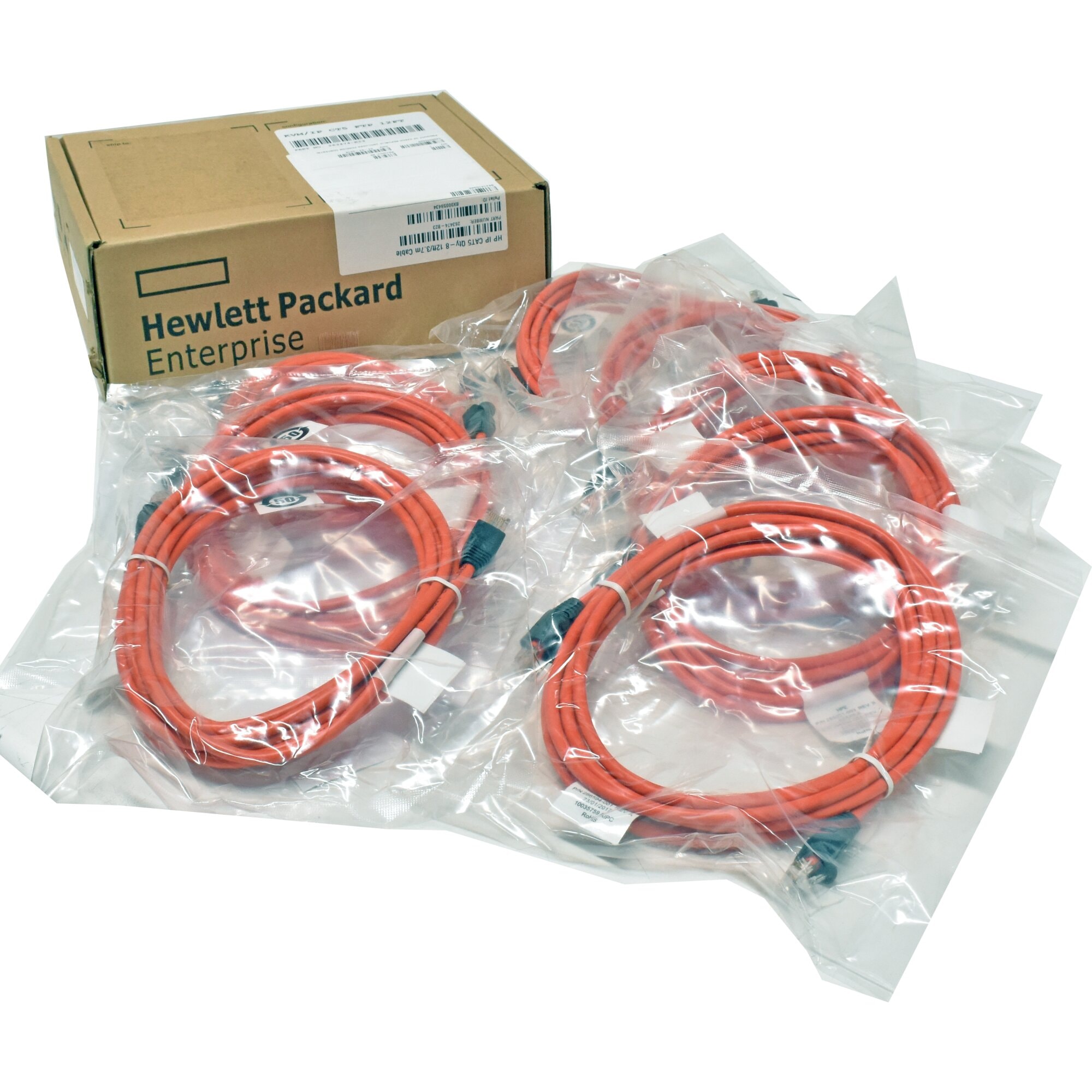HP HP IP CAT5 Qty-8 12ft/3,7m Cable — Synapses Maroc