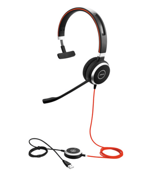  Jabra EVOLVE 40 MS Mono USB Headband — Synapses Maroc