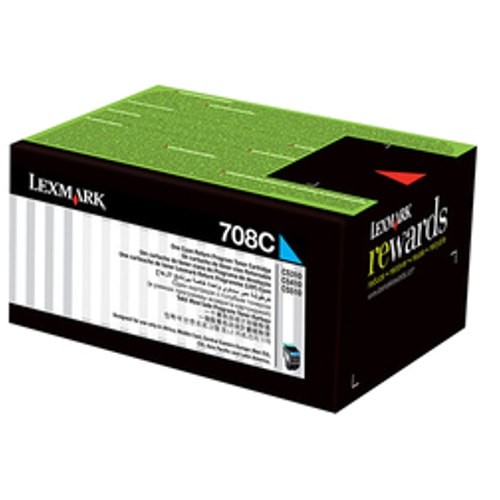  Lexmark 708C Cyan Return Program Toner Cartridge — Synapses Maroc