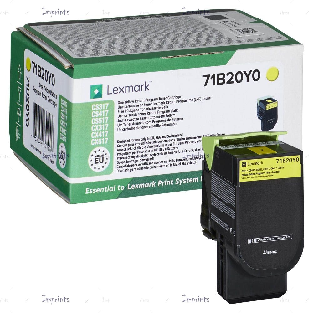  Lexmark Standard Yellow Return Programme Toner Cartridge — Synapses Maroc
