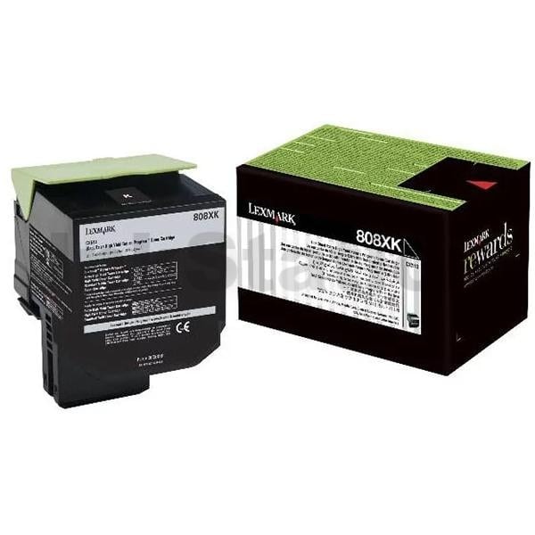  Lexmark 808XK Black Extra High Yield Return Program Toner Cartridge — Synapses Maroc