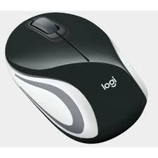  Mini Souris Sans fil M187 Noire — Synapses Maroc