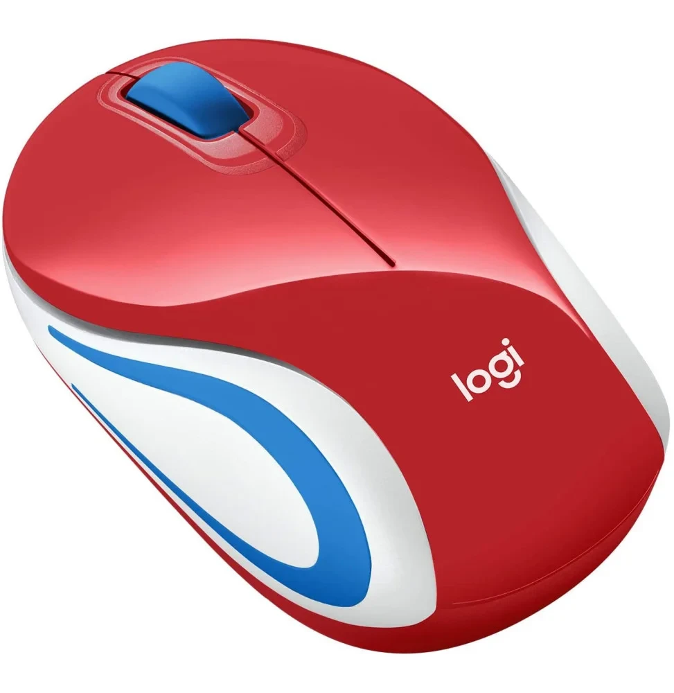  Mini Souris Sans fil M187 Rouge — Synapses Maroc