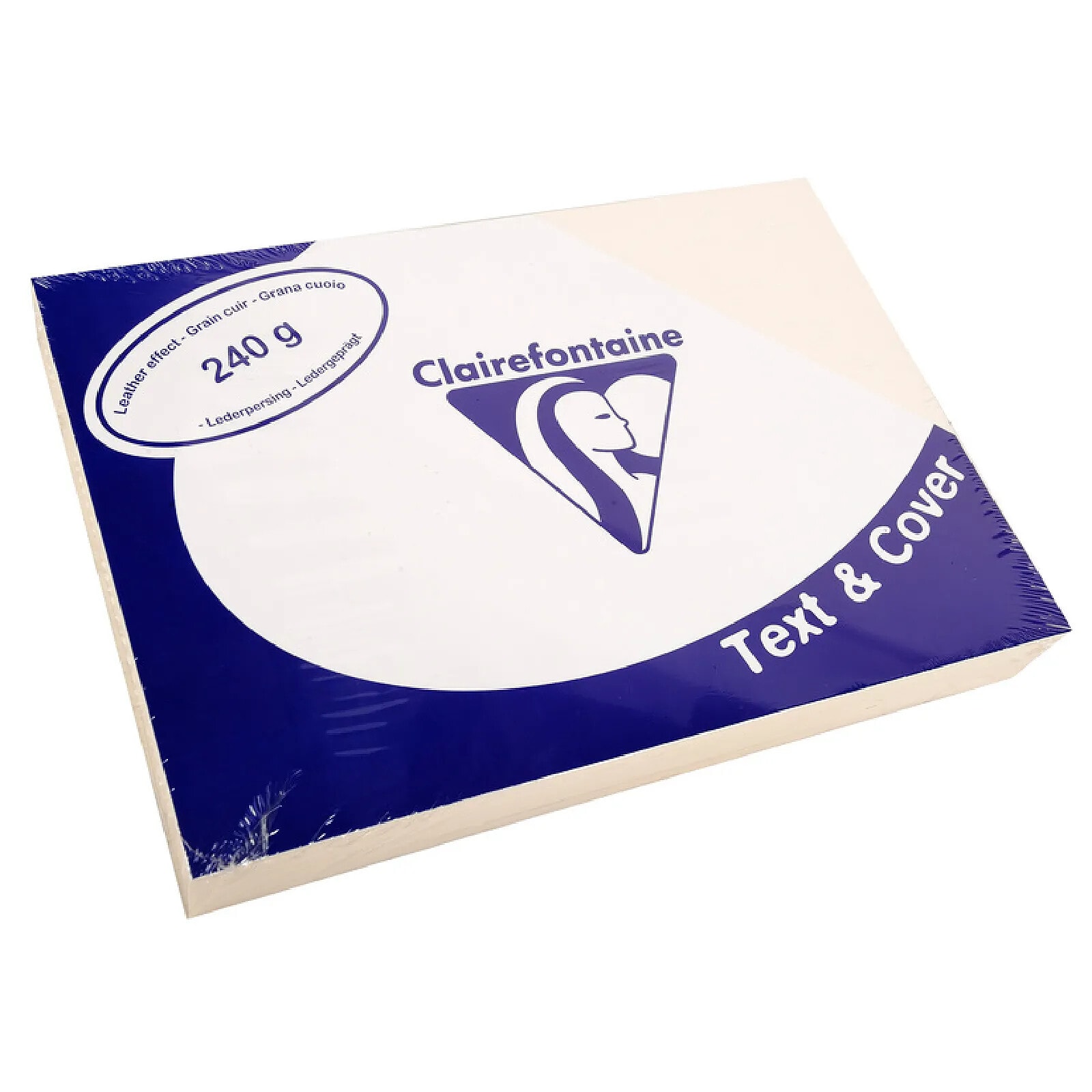  BOITE DE 100 COUVERTURES POUR RELIURE A4 EN CARTE GRAINÉE CUIR 240G (IVOIRE) — Synapses Maroc