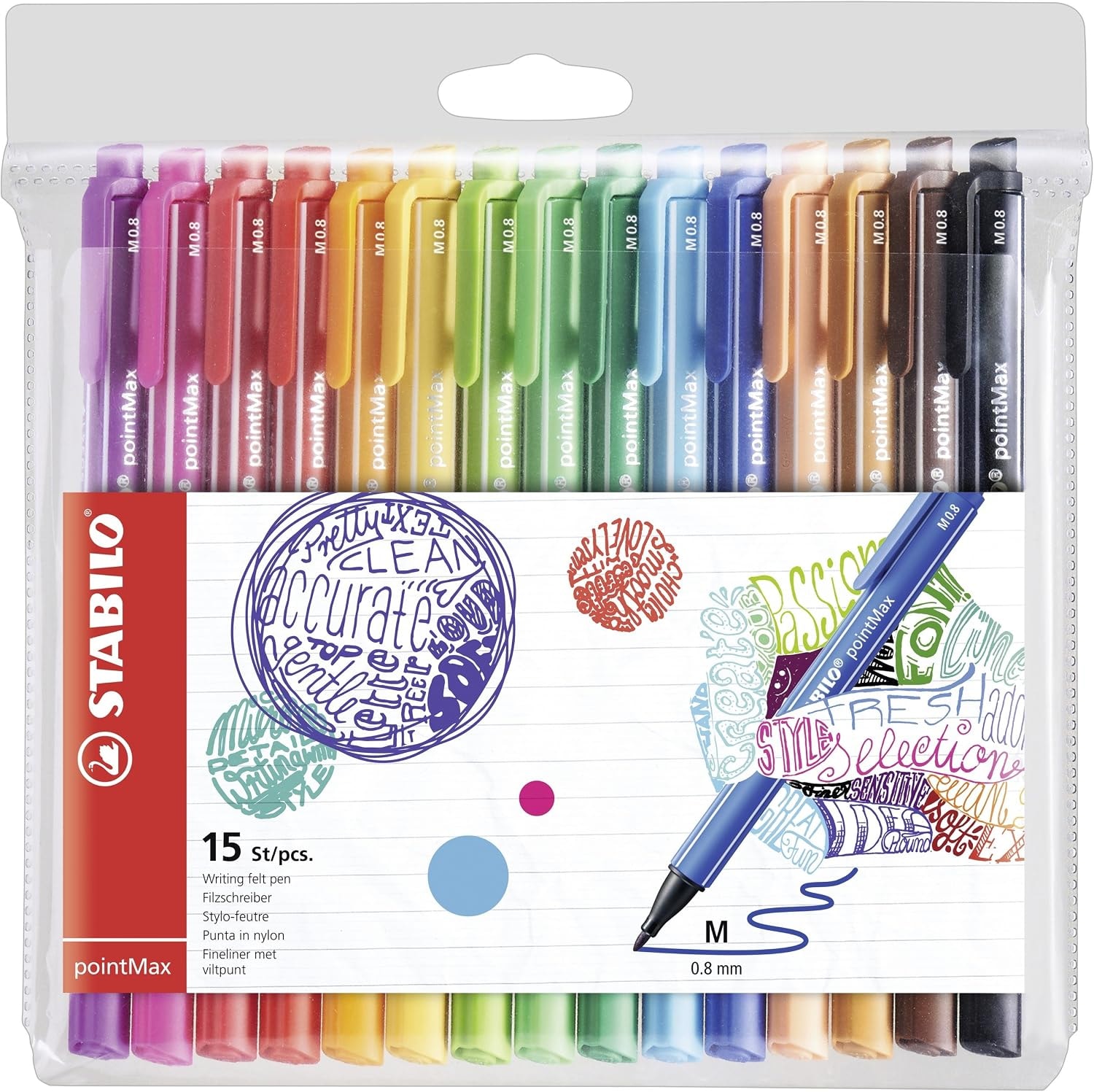  Pochette de 12 Feutres d'écriture Triplus Fineliner STAEDTLER (Coul assorties) — Synapses Maroc