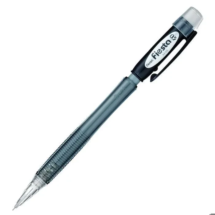  Boite de 12 Porte-mines Fiesta Pentel transparent mine au choix : 0.7-0.5 mm — Synapses Maroc