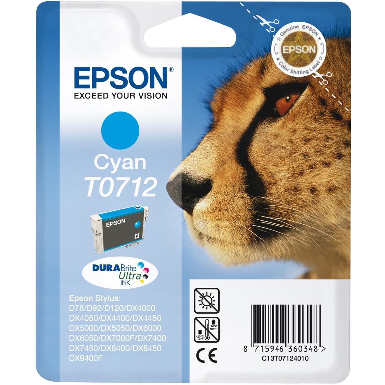  Encre DURABrite Ultra cyan D78/DX4050/5050/6050/7000F — Synapses Maroc