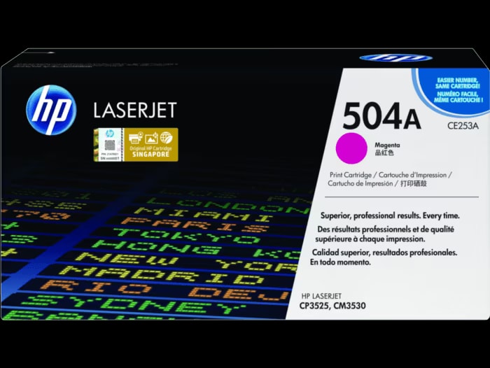 HP HP 504A Toner Magenta Authentique (CE253A) — Synapses Maroc