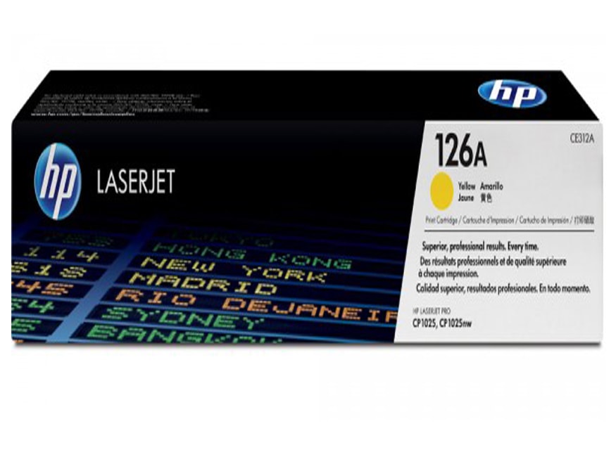 HP HP 126A Yellow Original LaserJet Toner Cartridge(CE312A) — Synapses Maroc