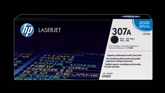 HP HP 307A (CE740A) Black Original Toner Cartridge for HP Color LaserJet CP5225 — Synapses Maroc