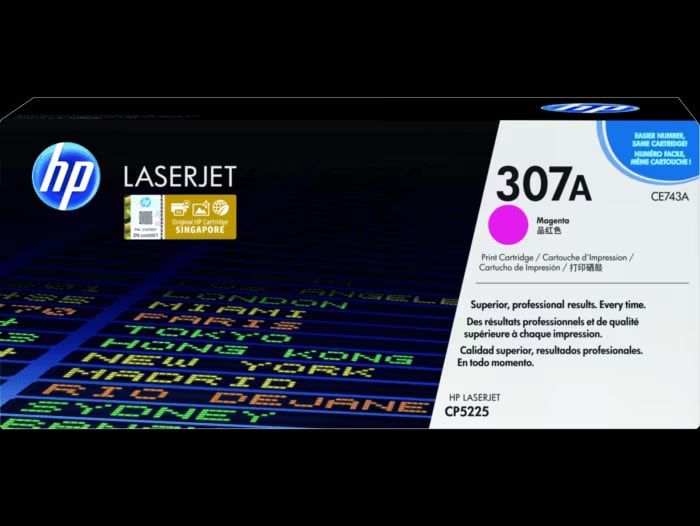HP HP 307A (CE743A) Magenta Original Toner Cartridge for HP Color LaserJet CP5225 — Synapses Maroc