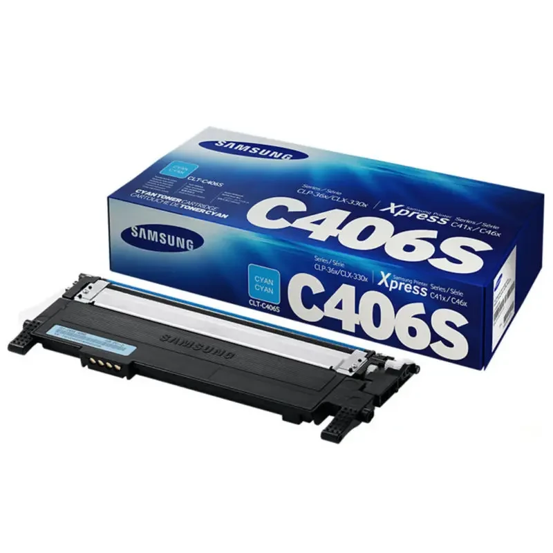 Samsung Samsung CLT-C406S Cyan Toner Cartridge — Synapses Maroc