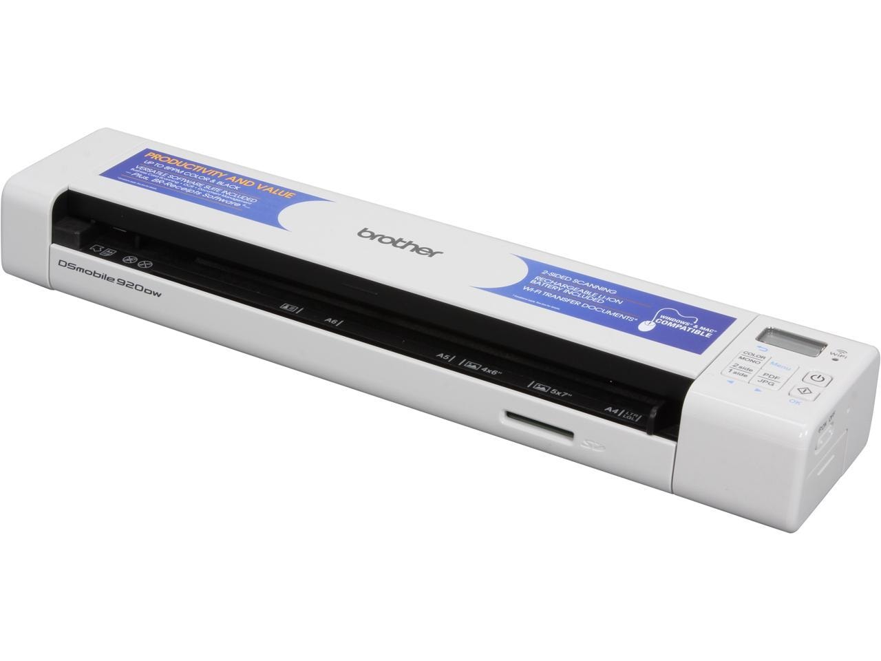  Scanner mobile à défilement A4 recto-verso et wifi — Synapses Maroc