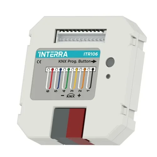 6 Channel KNX Push Button Interface — Synapses Maroc