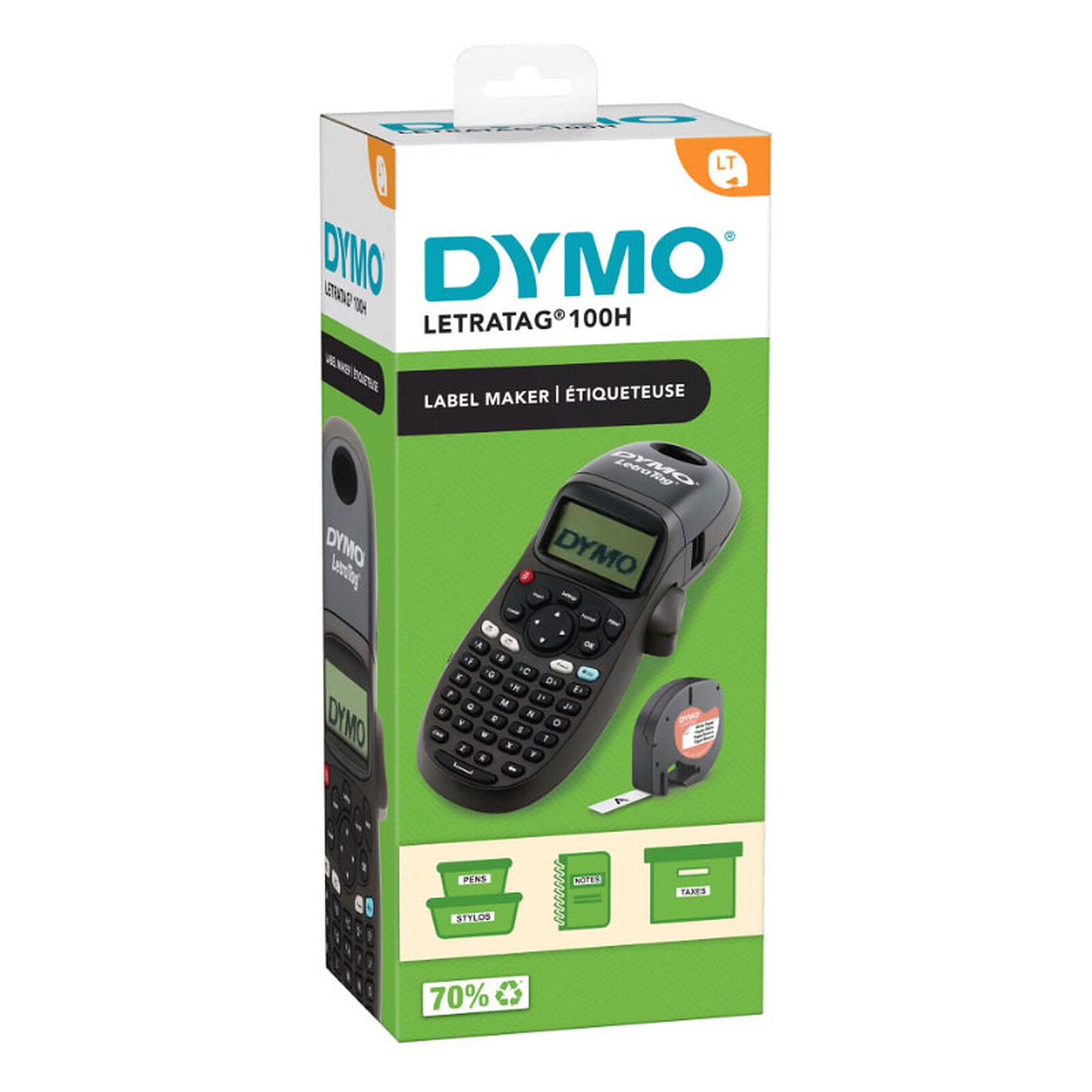  ETIQUTEUSE PORTABLE DYMO LETRATAG LT-100H — Synapses Maroc
