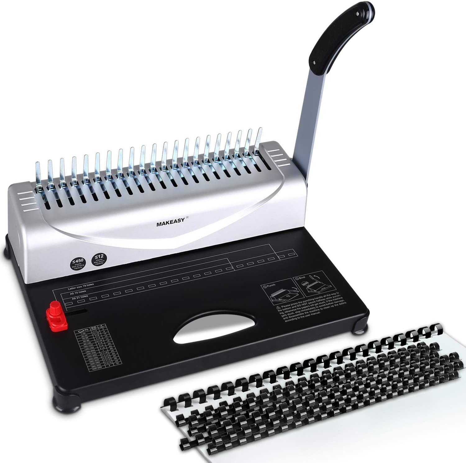  MACHINE MANUELLE DE RELIURE ET DE PERFORATION DELI 450 FEUILLES — Synapses Maroc
