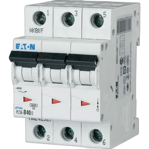 Disjoncteur modulaire 3P C 40A 6KA — Synapses Maroc