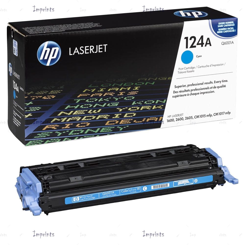 HP HP 124A (Q6001A) Cyan Original LaserJet Toner Cartridge — Synapses Maroc