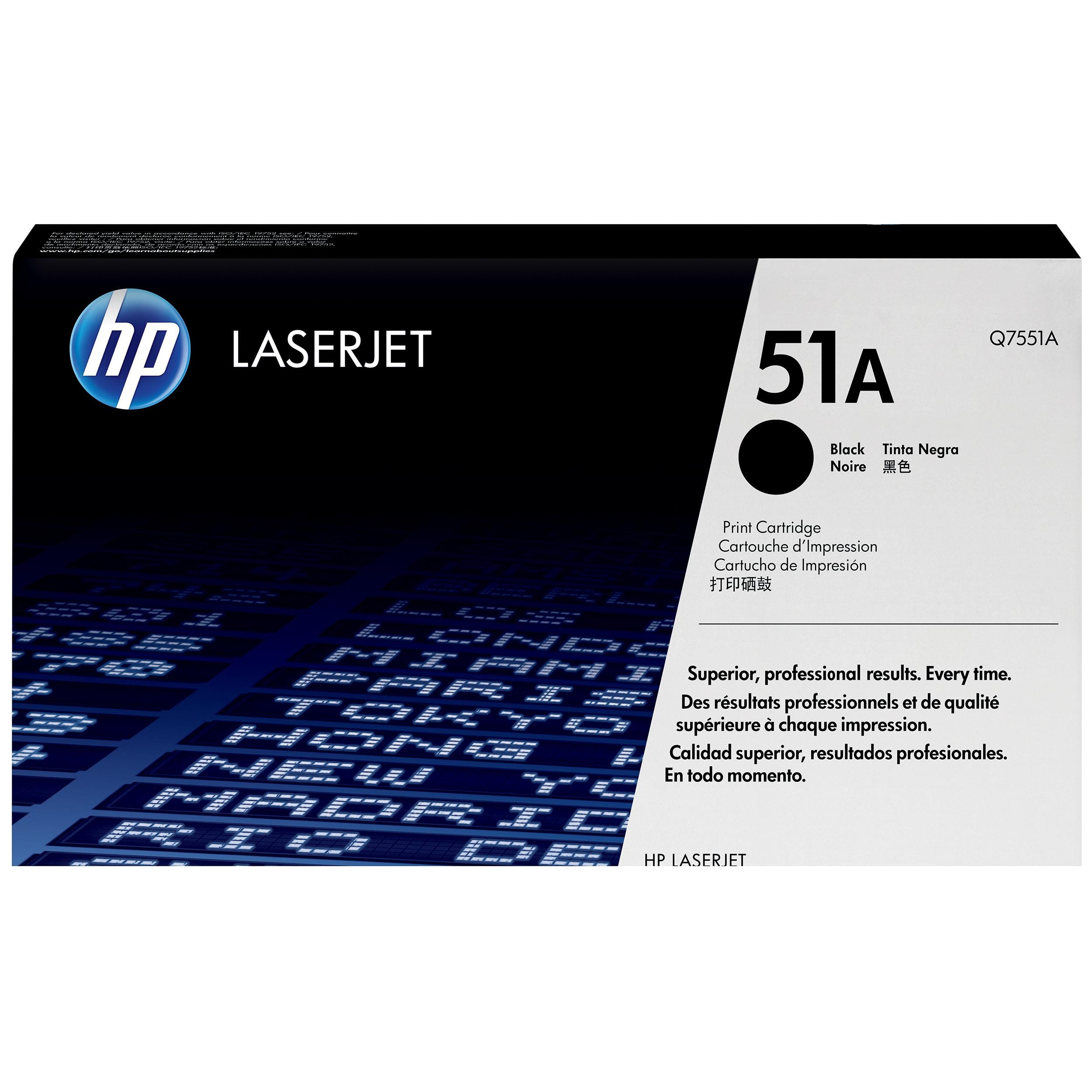 HP HP 51A (Q7551A) Black Original LaserJet Toner Cartridge — Synapses Maroc