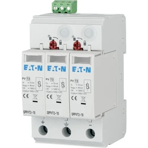 Eaton Parafoudre débrochable, 1000VDC, 2+N pôles — Synapses Maroc