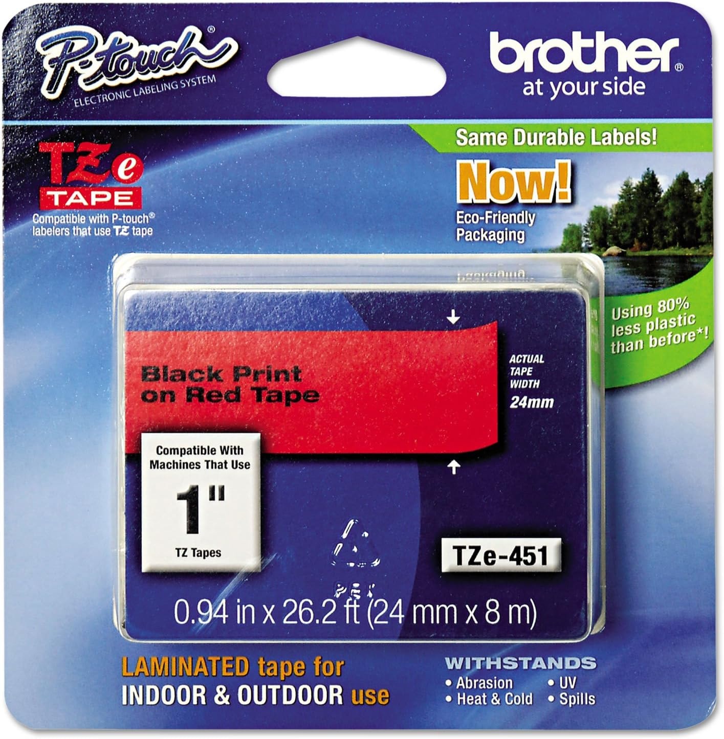 Brother BROTHER Ruban Noir - Rouge 24mm — Synapses Maroc