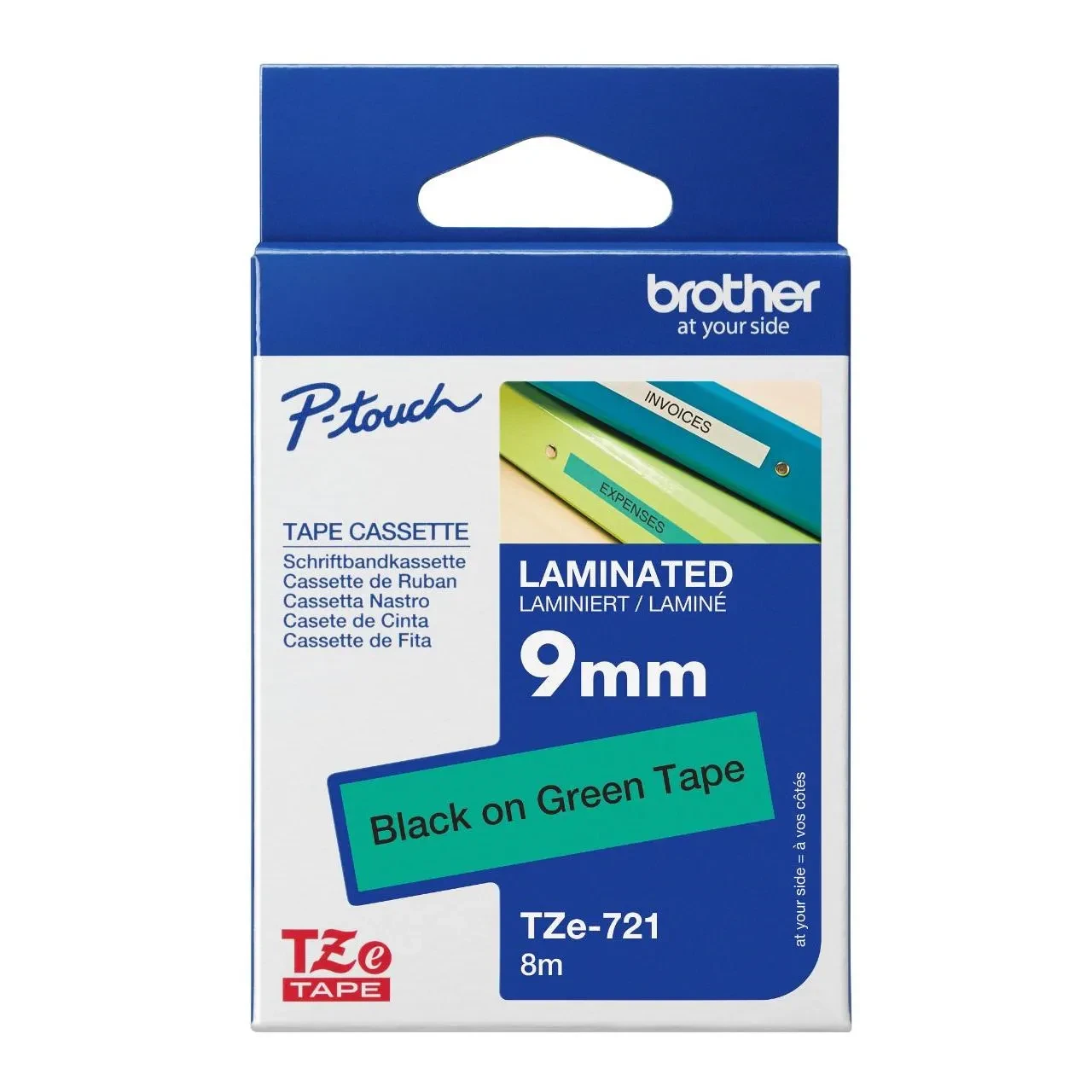 Brother BROTHER Ruban Noir - Vert 9mm — Synapses Maroc