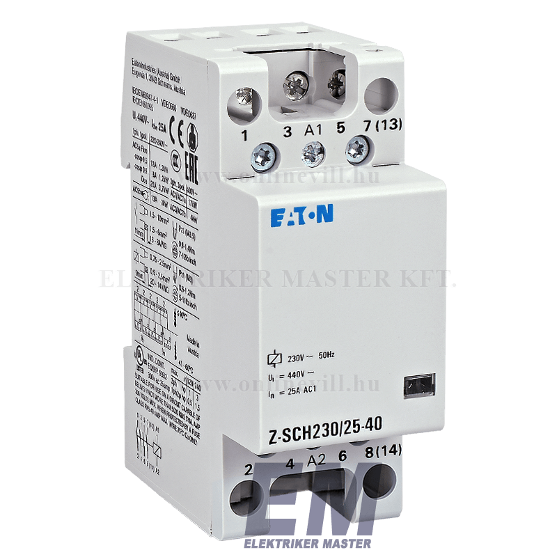 Contacteur modulaire 25A 230V AC 4F — Synapses Maroc